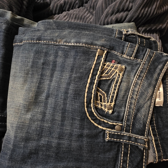 Vigoss Women's Dark Blue Straight Leg Jeans - Picture 4 of 6